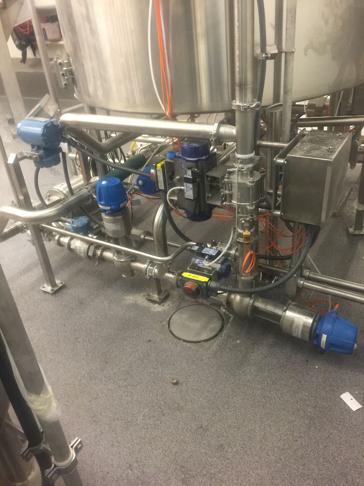 Sanitary stainless skid